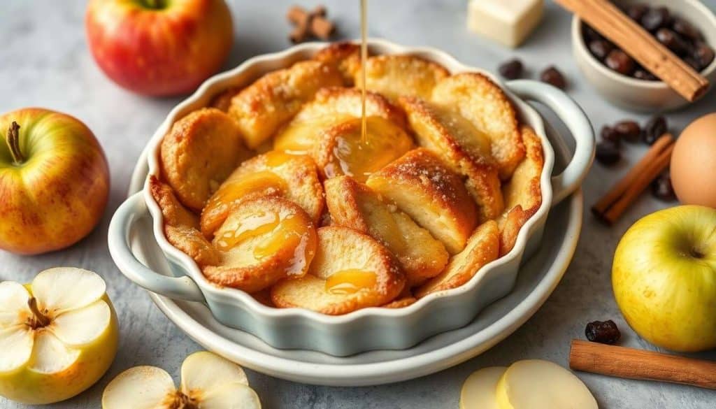Douceur sucrée : pommes au four, miel et cannelle