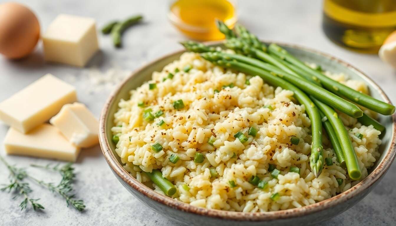 Risotto aux asperges vertes, prêt en un clin d’œil