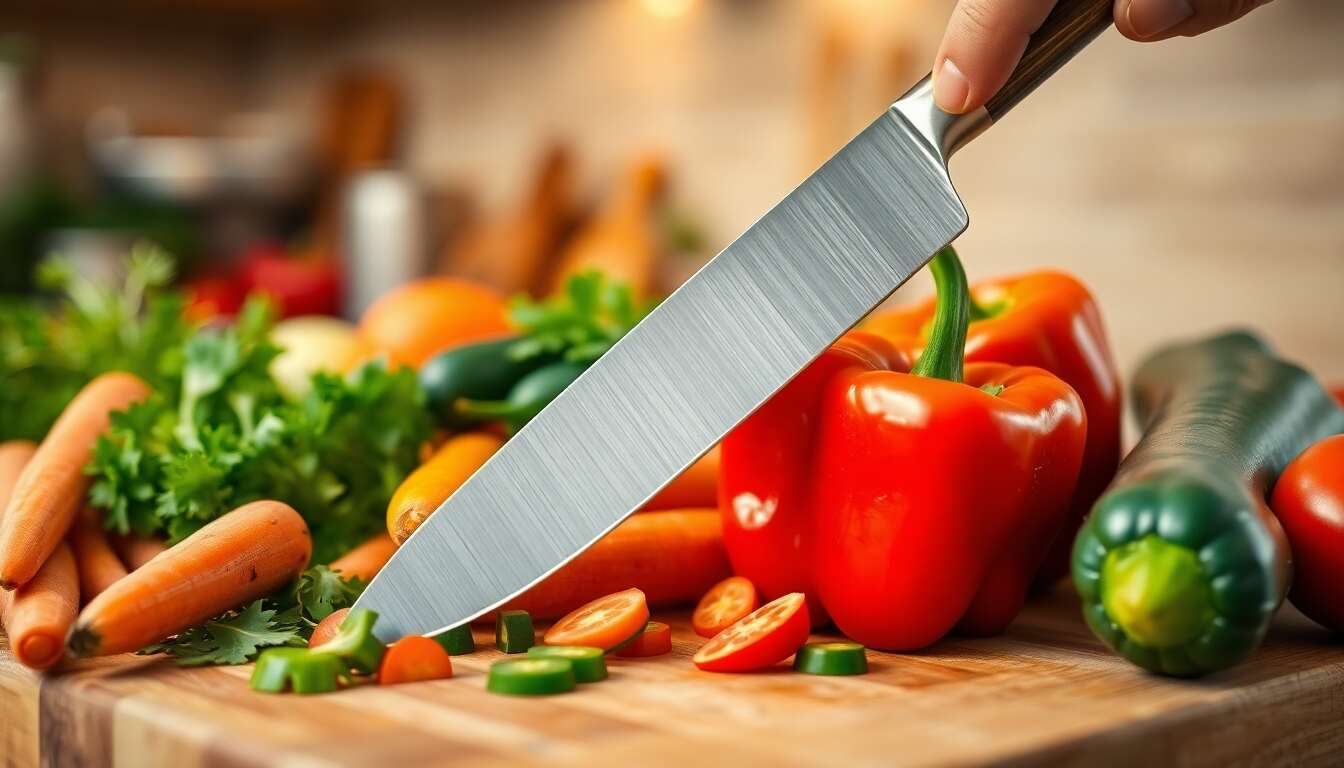 Utiliser le bon couteau à légumes Utiliser le bon couteau à légumes
