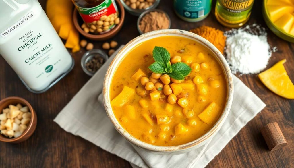 Curry végétarien de pois chiches à la mangue