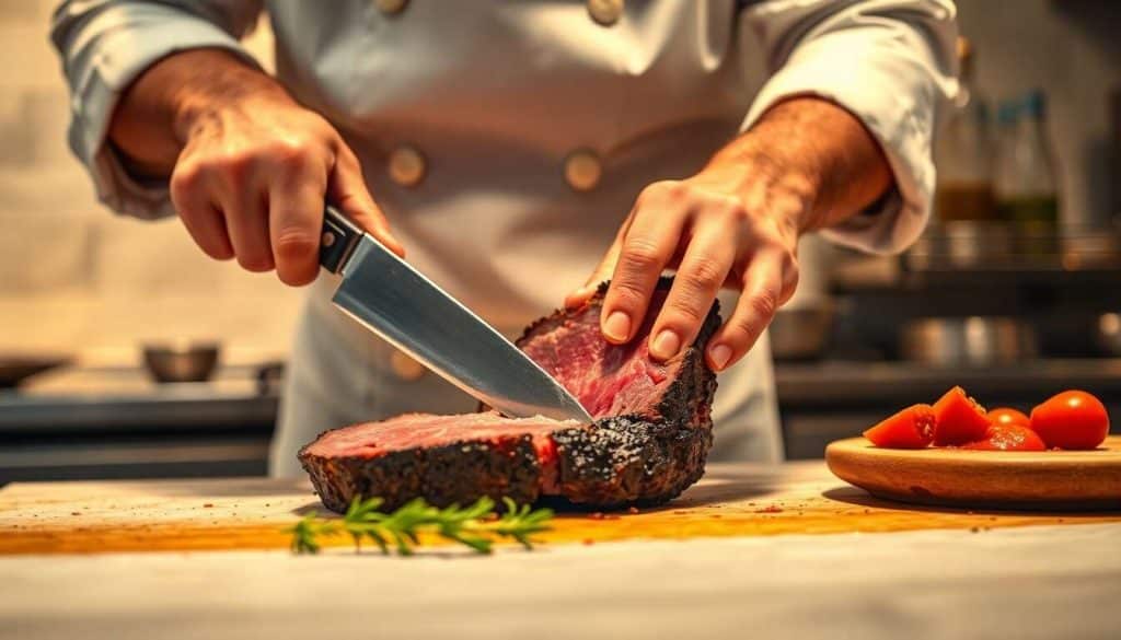 Trancher une viande comme un chef