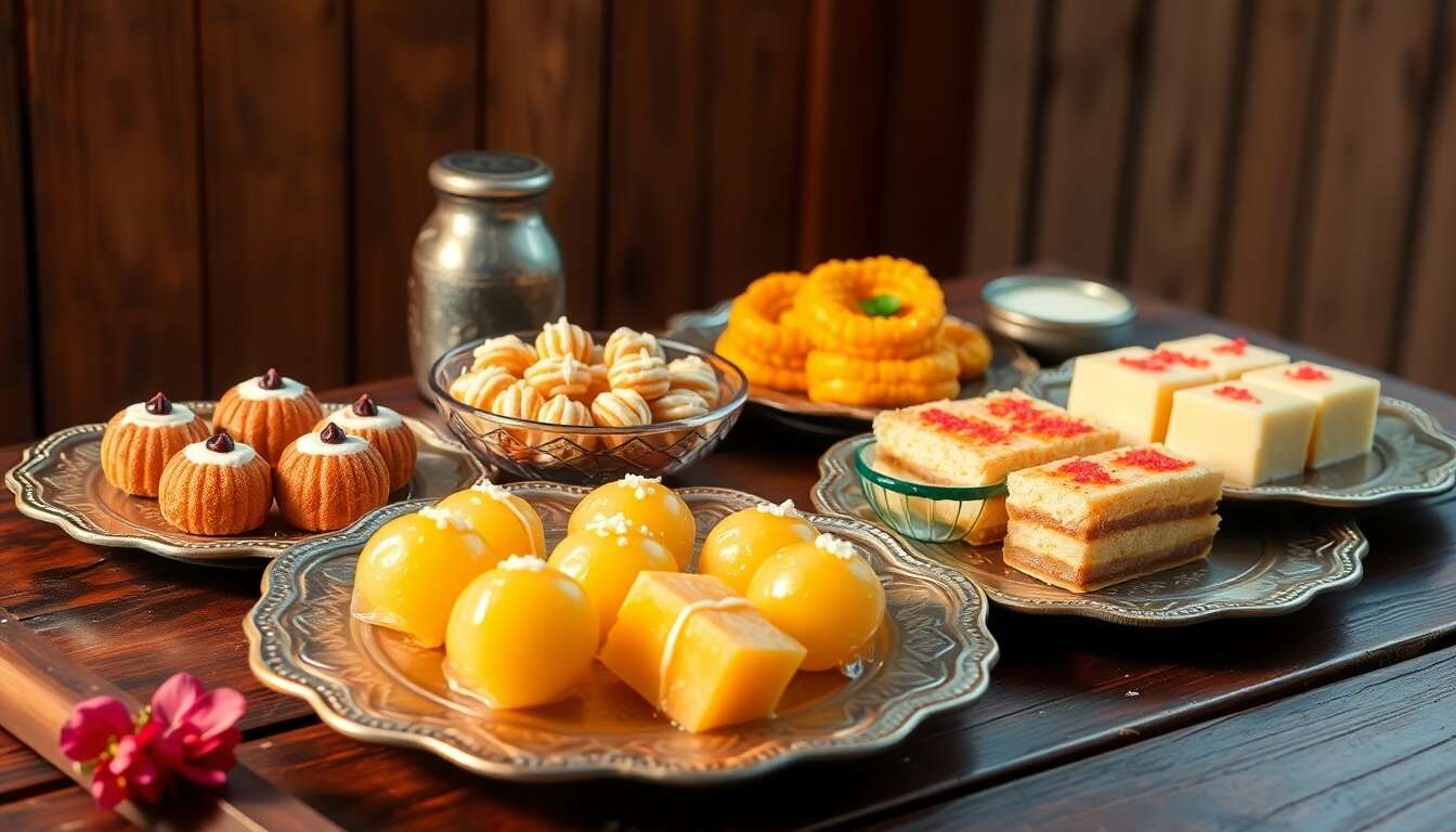 Les desserts indiens qui terminent le repas en beaut&eacute;