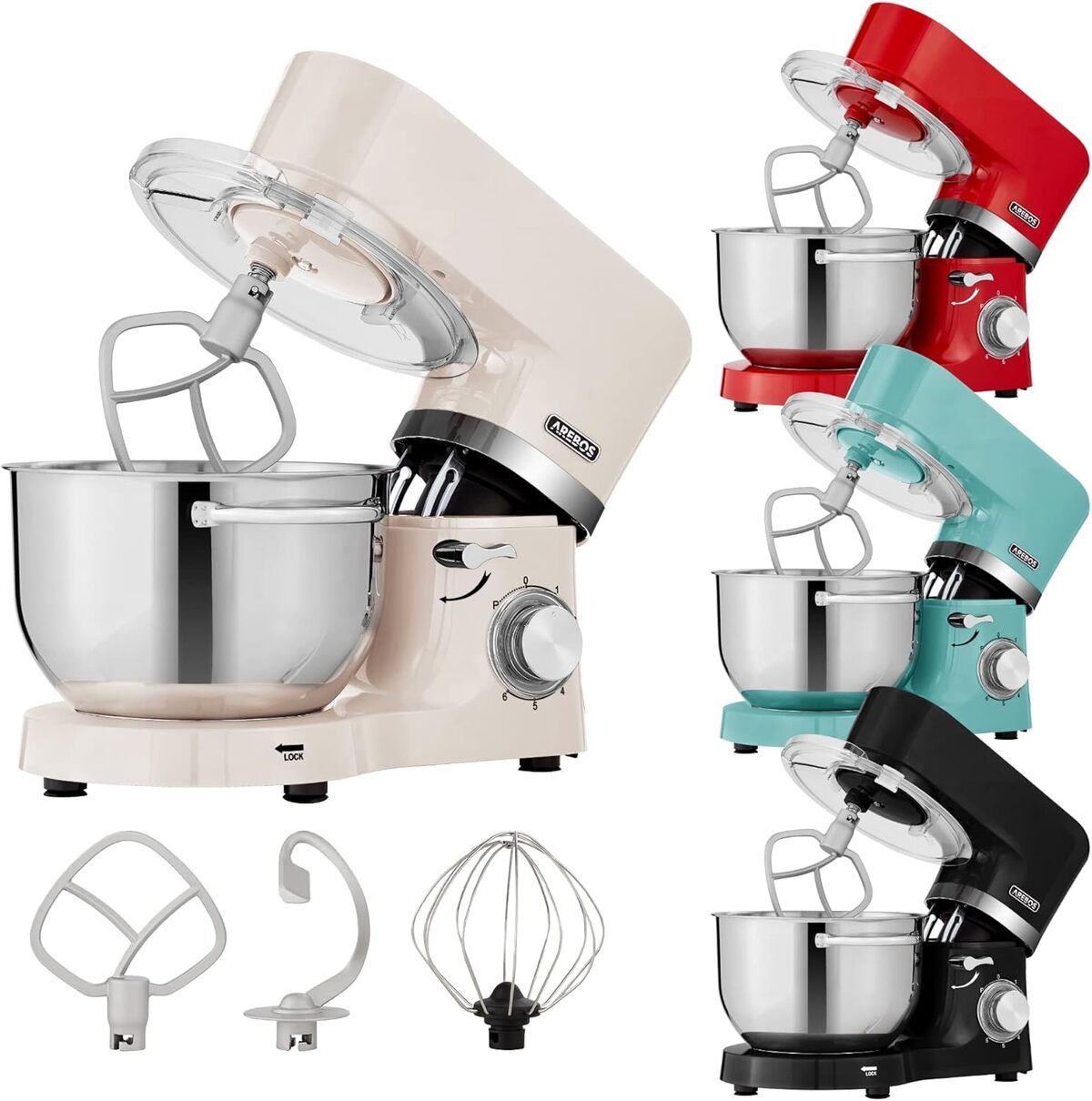 Test du robot pâtissier Arebos 1500W : puissance et polyvalence