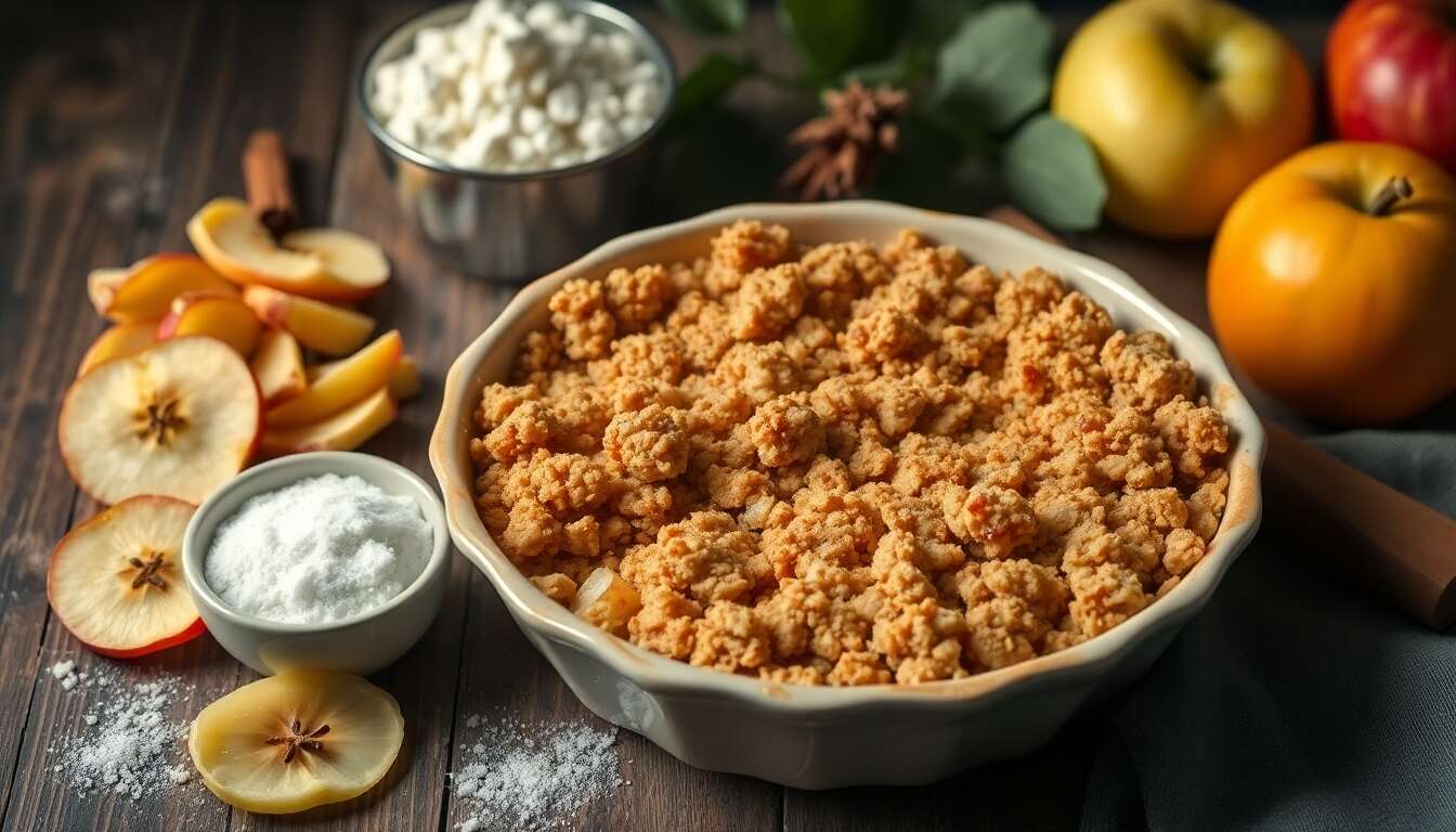 Astuce pour un crumble pommes-cannelle réussi
