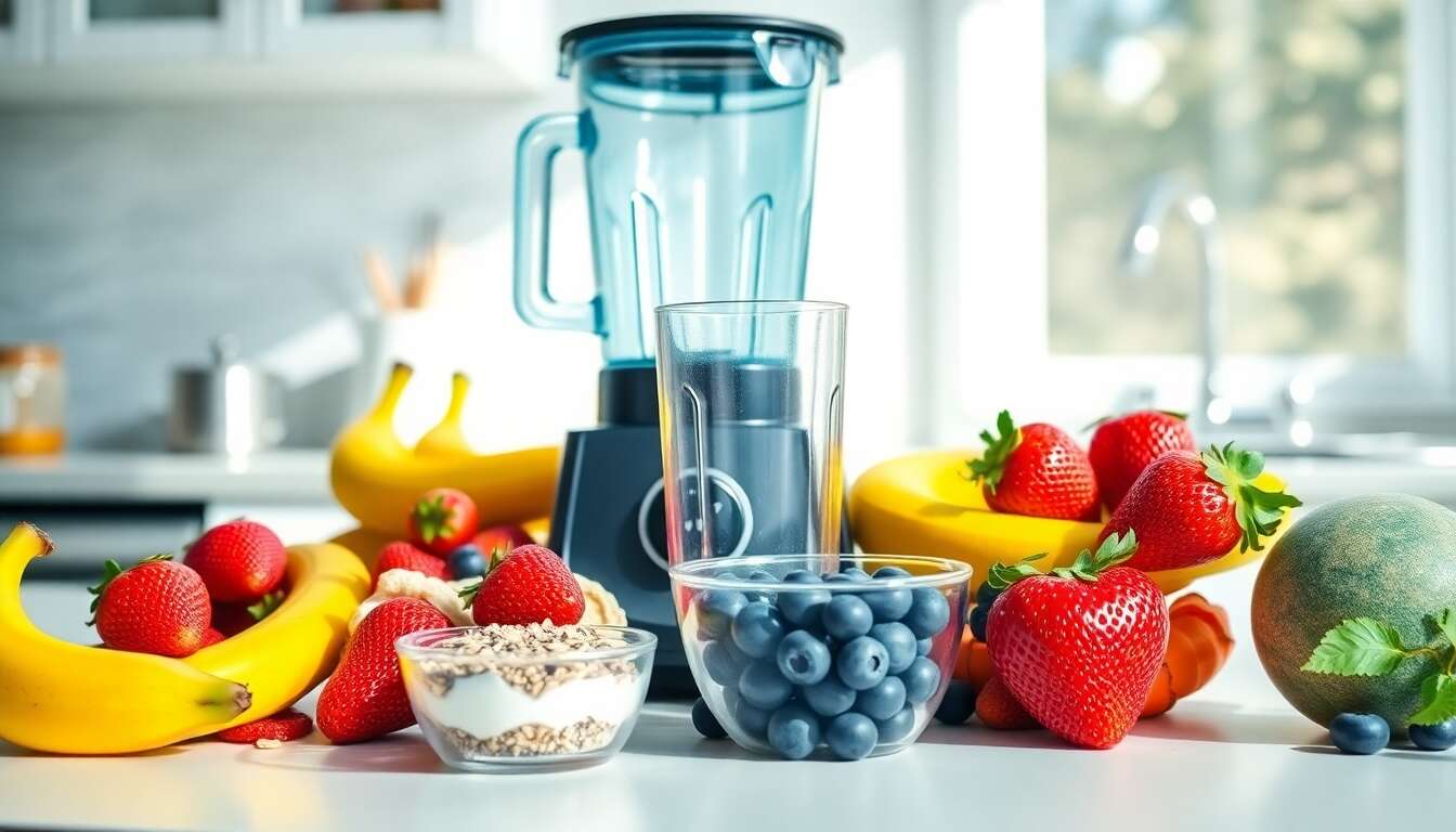 Ingr&eacute;dients essentiels pour des smoothies r&eacute;ussis