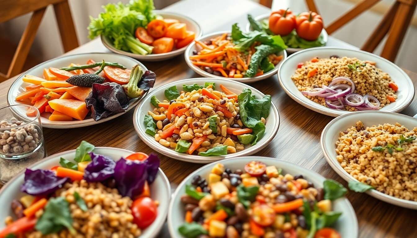 Options végétariennes : menu bon marché