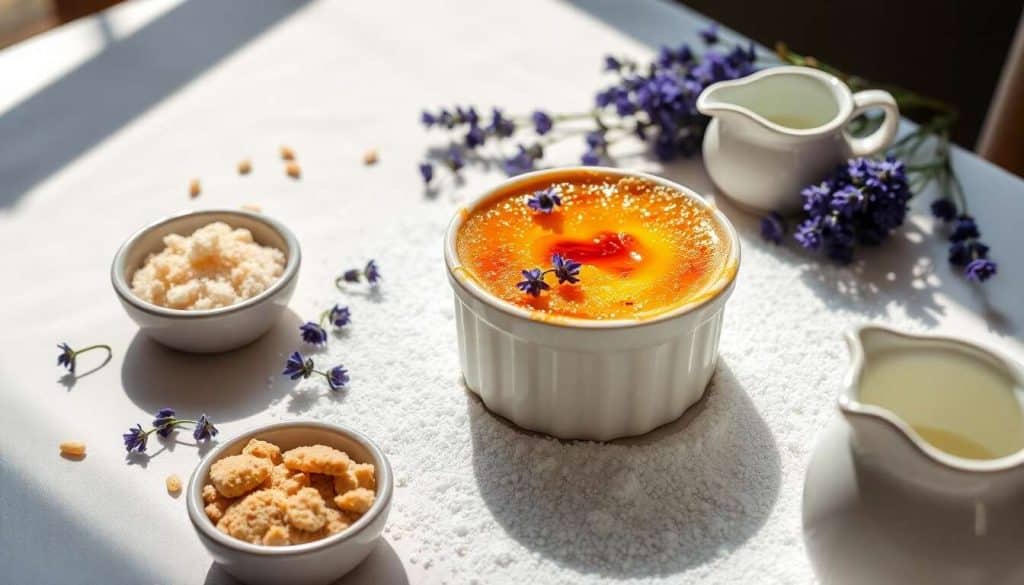 Crème brûlée à la lavande, douceur provençale en bouche
