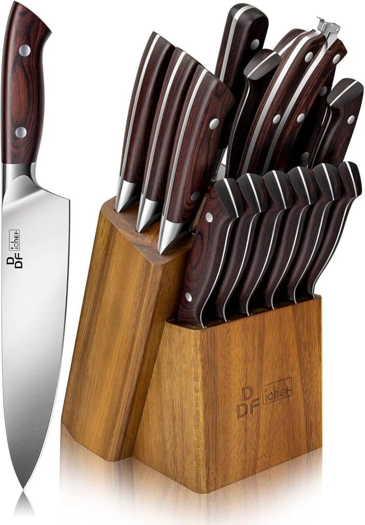 Test des couteaux DDF iohEF : ensemble 16 pièces en acier japonais ultra tranchant