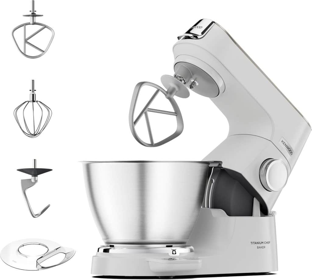 Test du Kenwood Titanium Chef Baker KVC65.001WH : robot pâtissier puissant avec balance intégrée