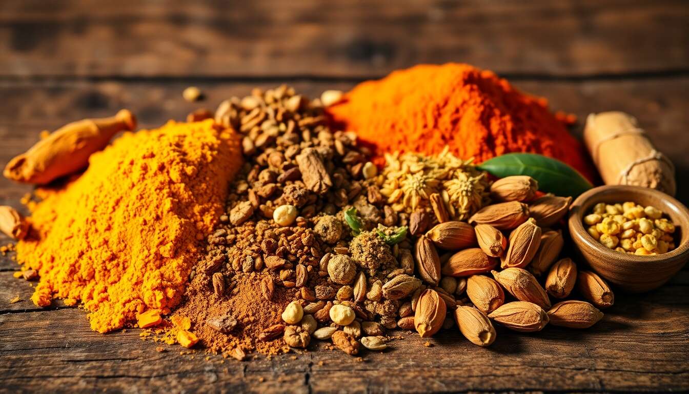 Les épices principales du masala Les épices principales du masala