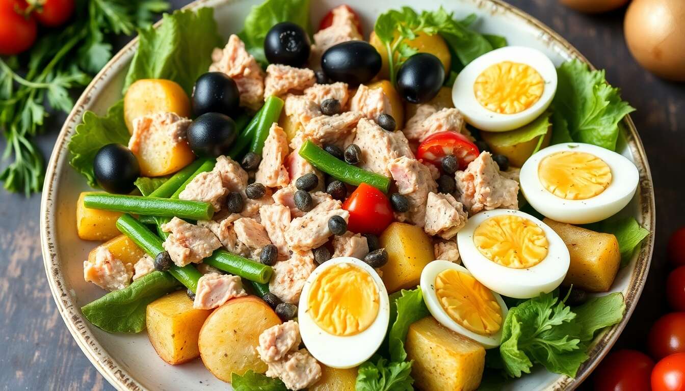 Recettes classiques : salade niçoise simplifiée