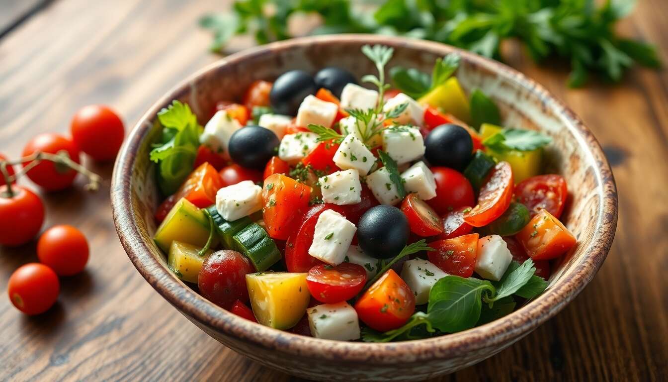Salades méditerranéennes : innovations fraîches