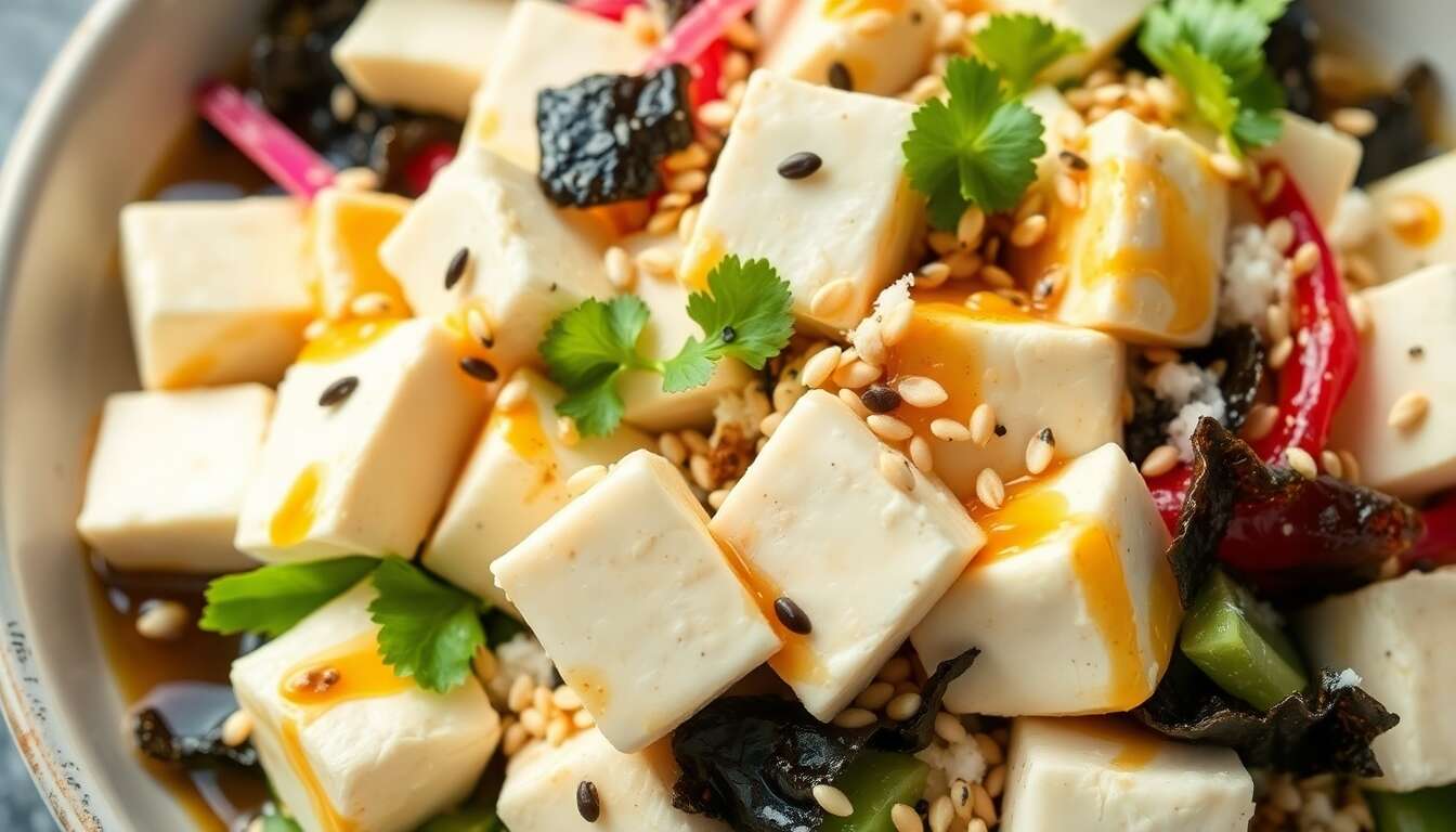 Salade de tofu : fraîcheur en quelques minutes