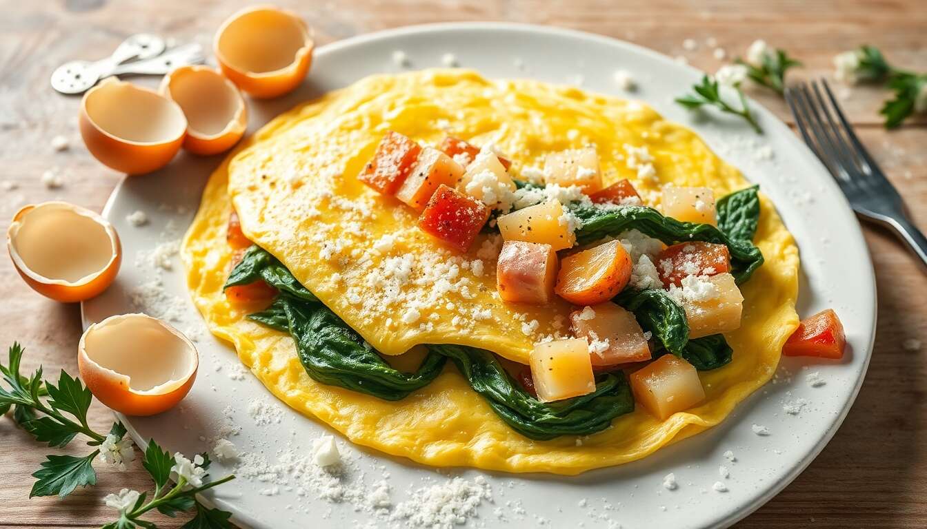 Omelette parfaite avec restes : secret d'un chef