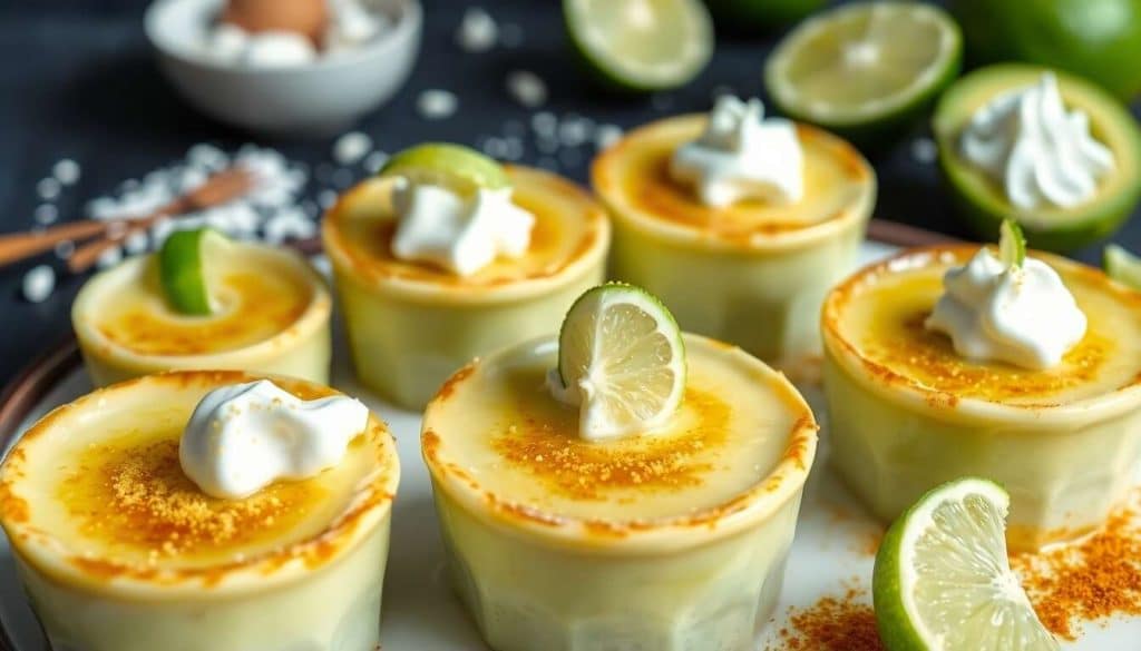 Crèmes brûlées avocat-citron vert sans chalumeau