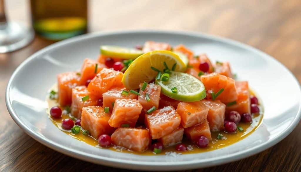 Tartare de saumon à la "Je me lance sans filet