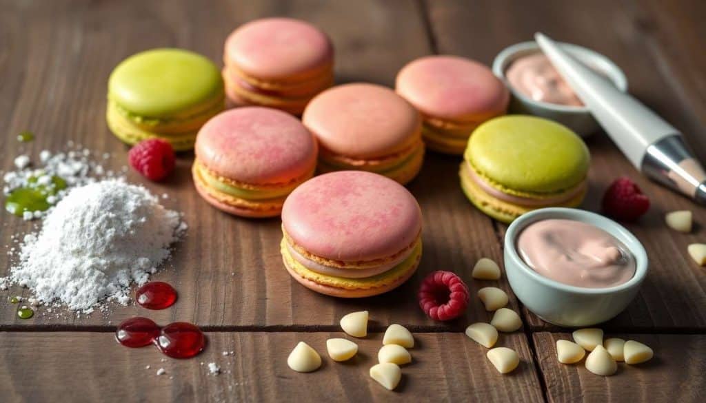 Macarons pistache-framboise pour un duo gourmand irrésistible