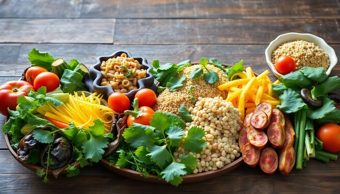Équilibrer un repas végétalien sain