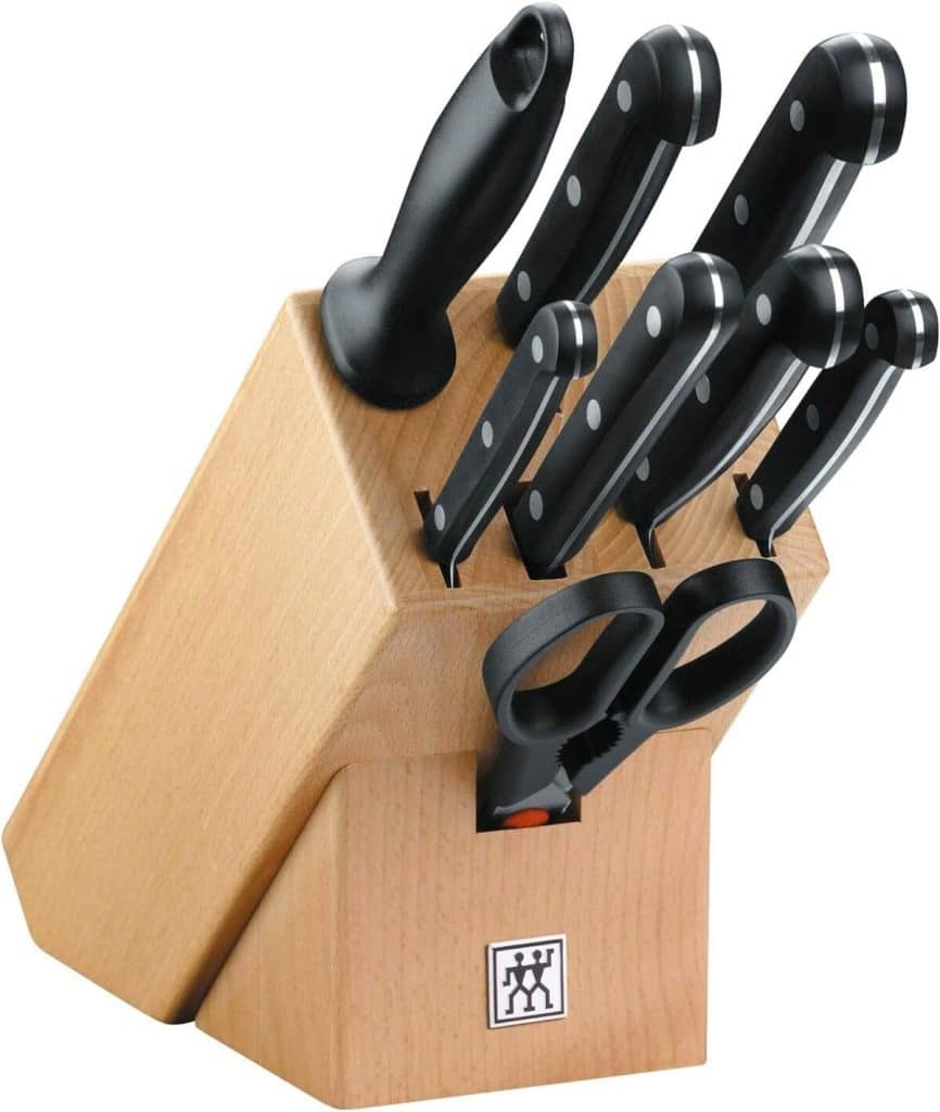 Test du bloc de couteaux Zwilling Twin Gourmet 9 pièces