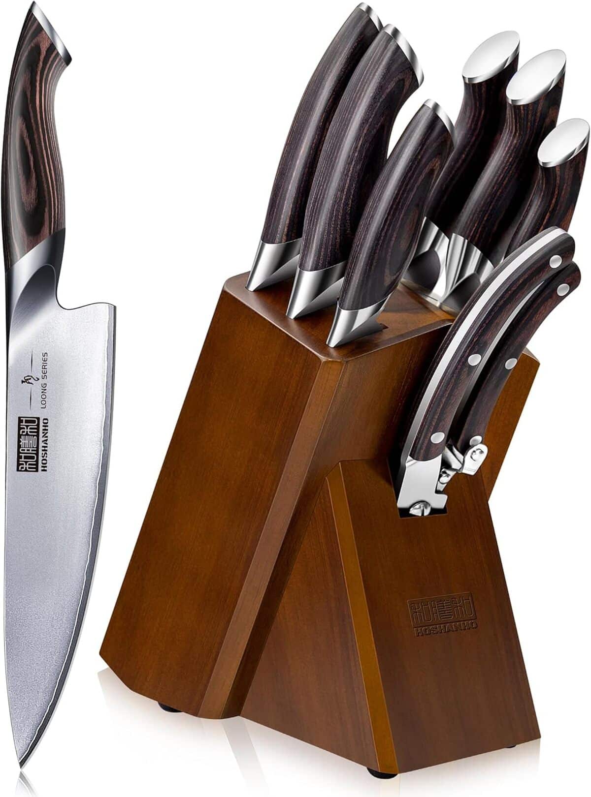 Test : set de couteaux cuisine hoshanho 8 pièces ultra tranchants