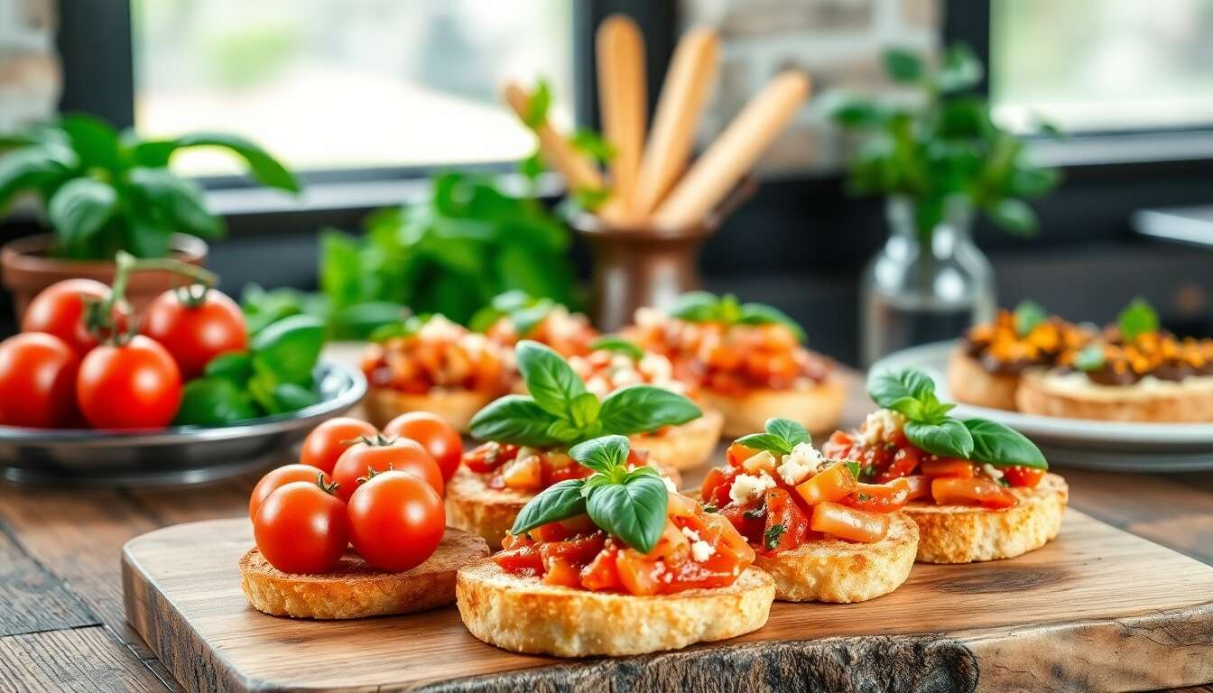 Recettes d'entr&eacute;es italiennes revisit&eacute;es