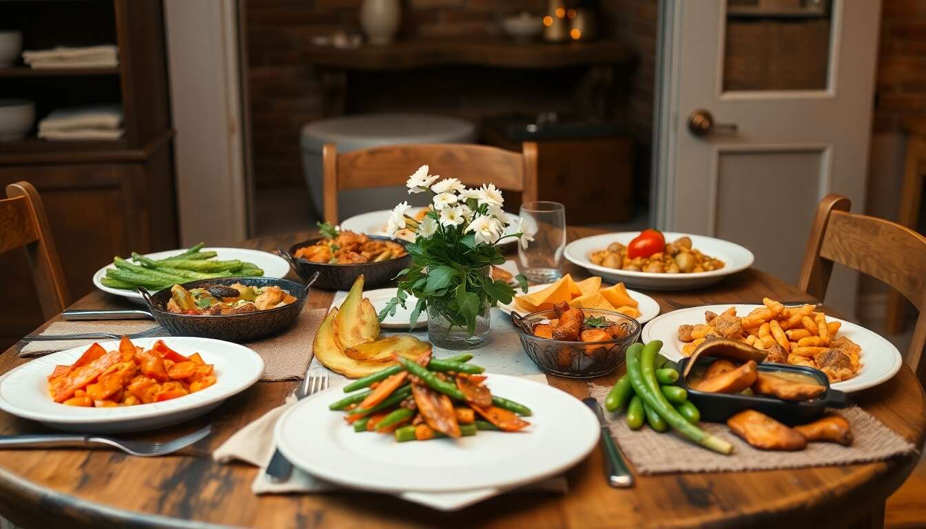 Dîner simple : idées économiques pour régaler