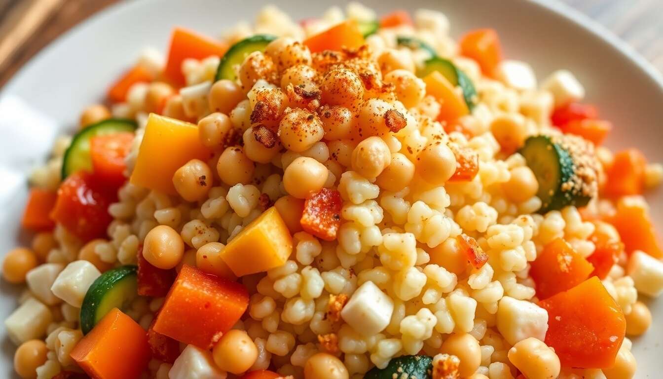 Couscous de légumes rapido-presto à la vapeur d'épices