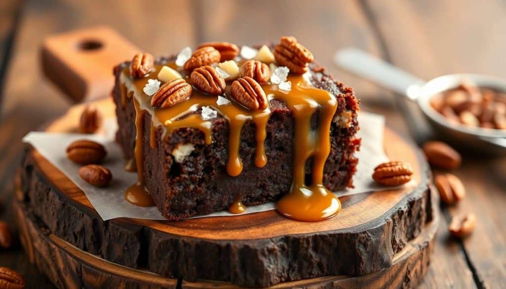 Brownie triple noix et caramel, un péché de gourmandise