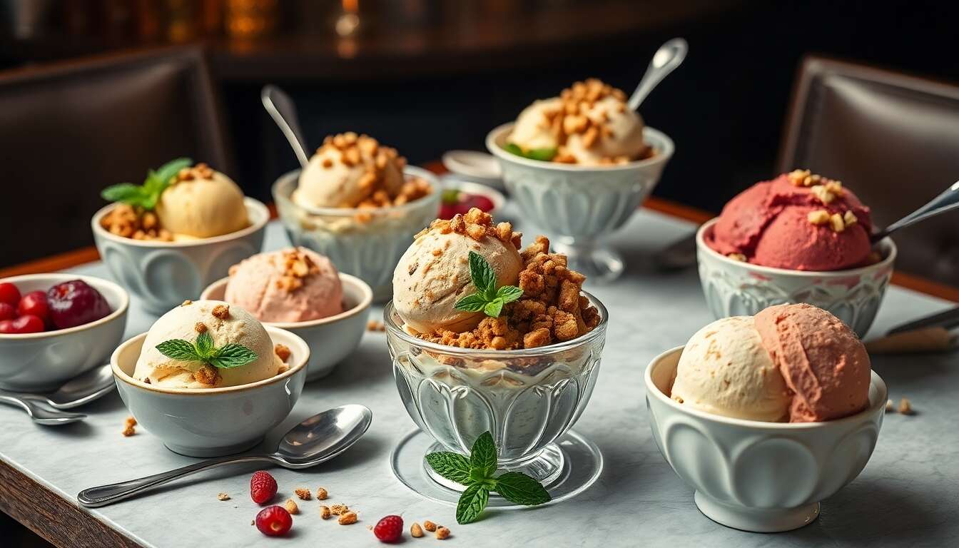 D&eacute;lices glac&eacute;s et crumbles l&eacute;gers