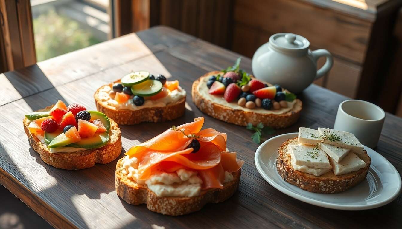 Tartines gourmandes et originales