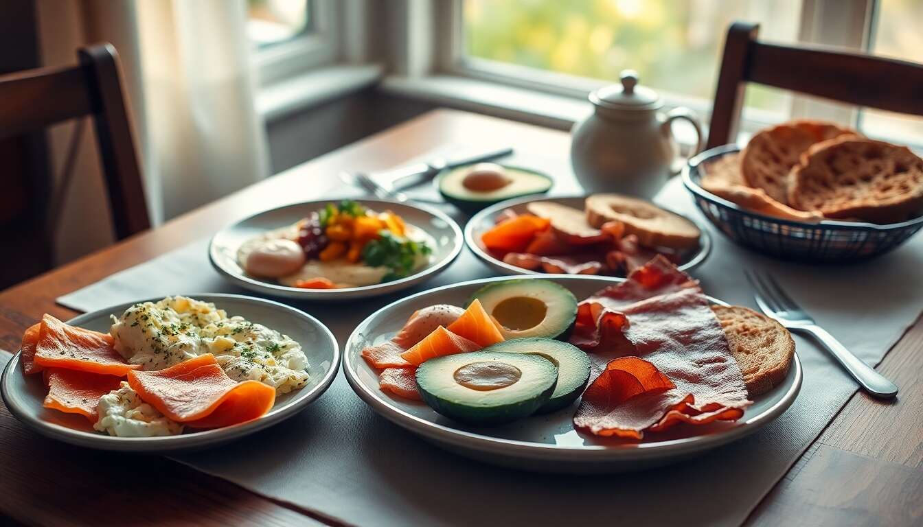 Options sal&eacute;es pour commencer la journ&eacute;e