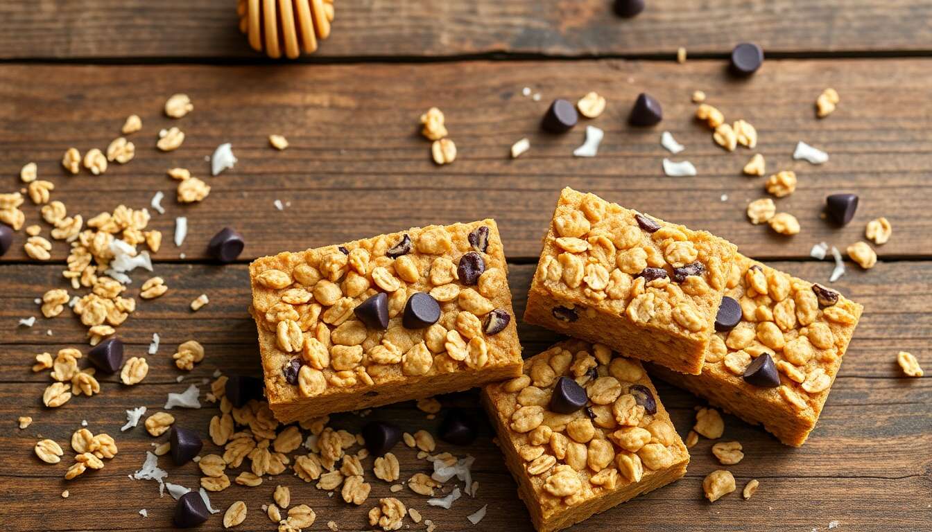 Barres de céréales maison au beurre de cacahuète