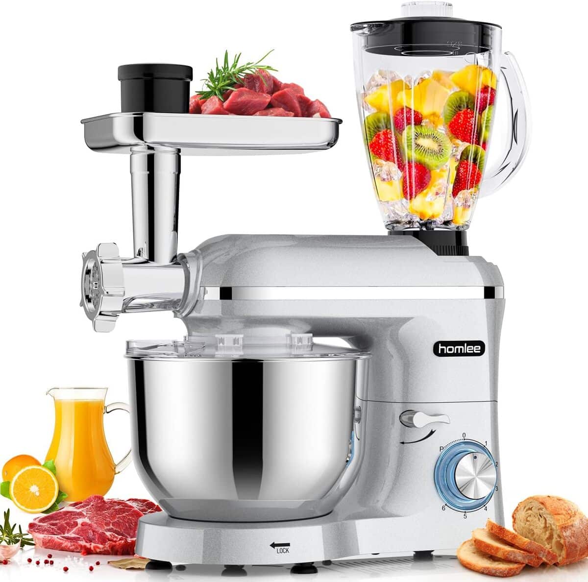 Test : homlee robot pâtissier multifonctions 1800W