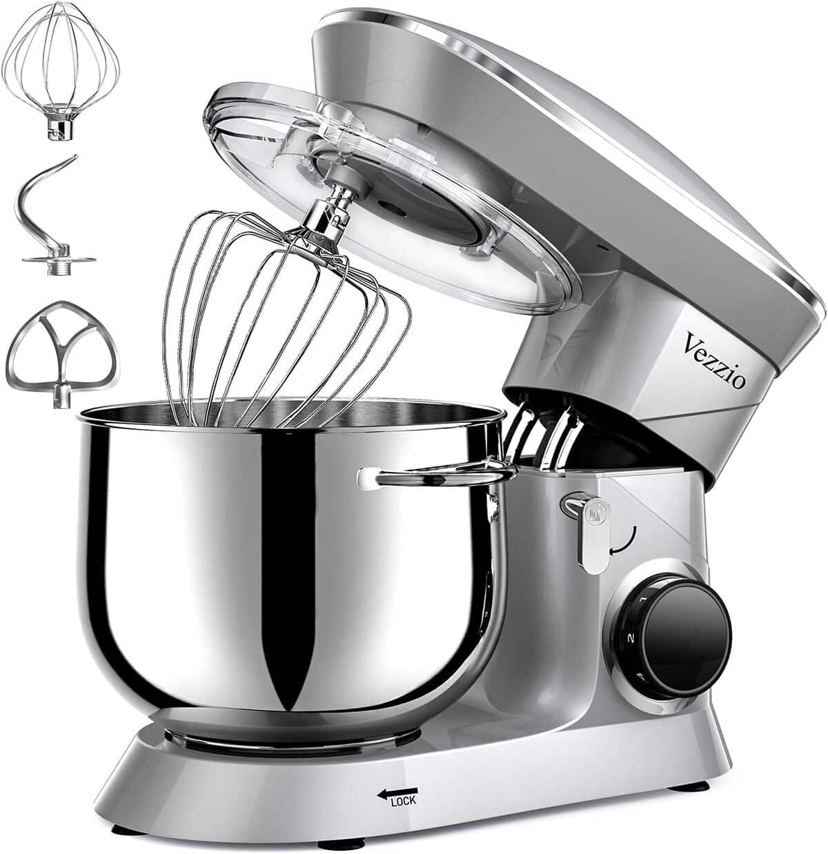 Test : robot pâtissier Vezzio 1500W polyvalent (rouge)