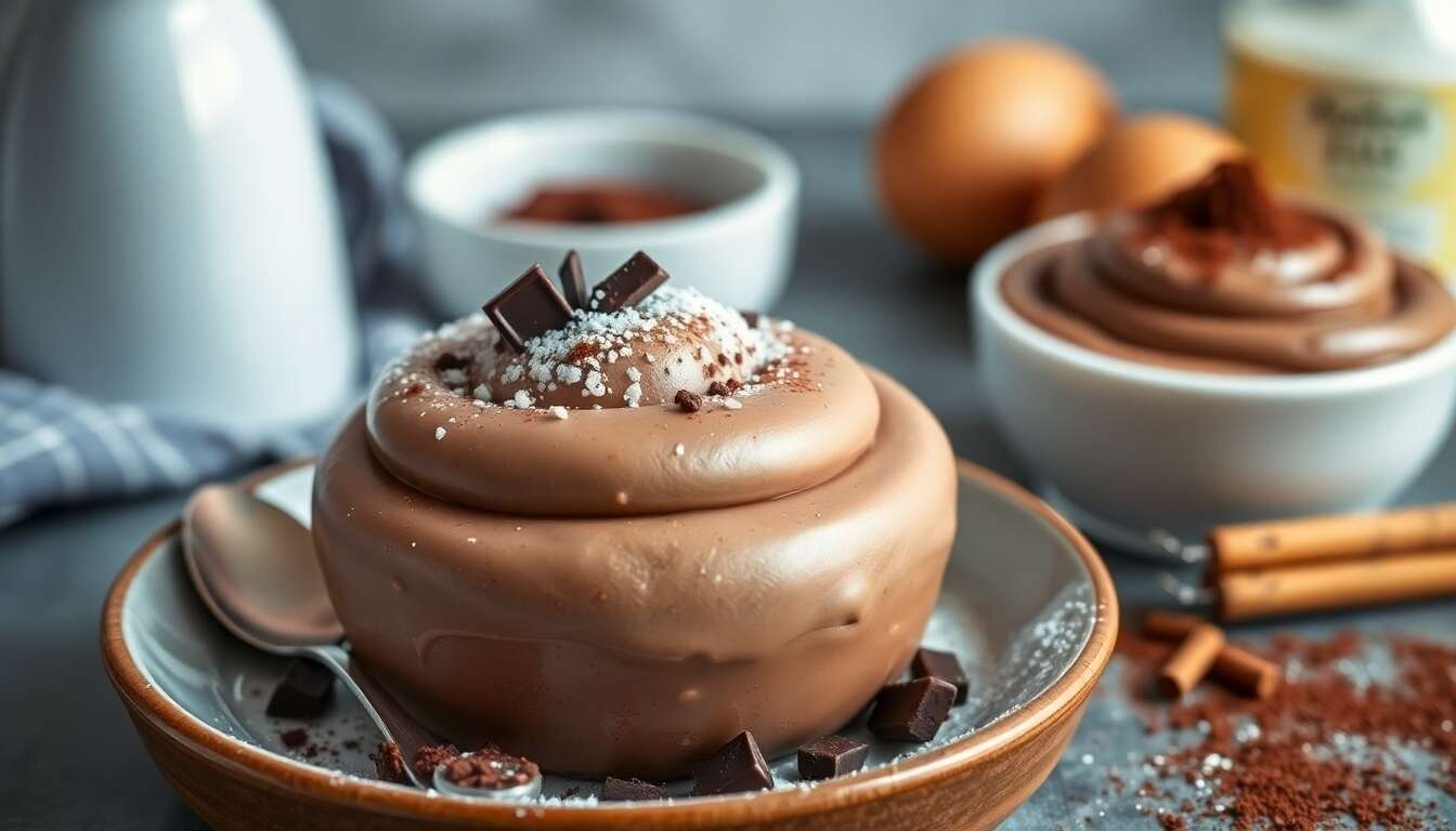 Mousse au chocolat onctueuse et express