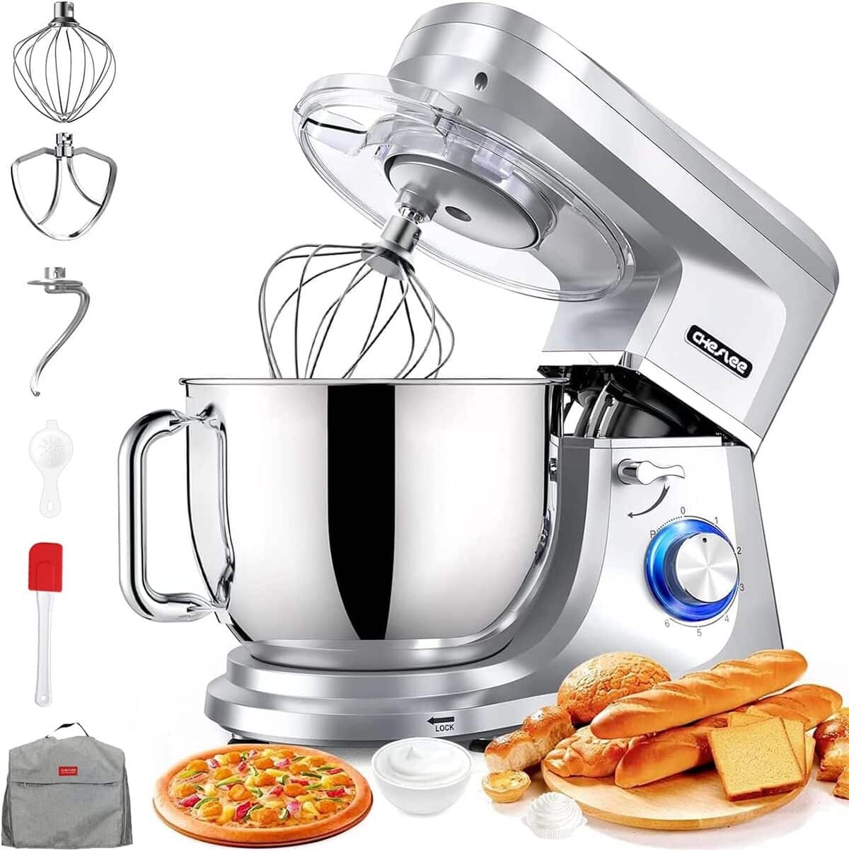 Test : cheflee robot pâtissier 1800W, 7, 2 litres multifonction