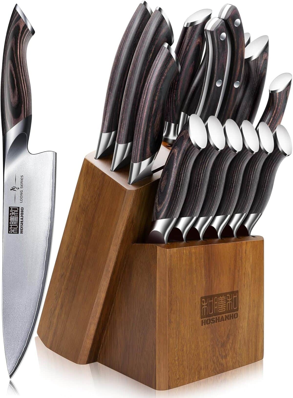 Test : sets de couteaux HOSHANHO 16 pièces ultra tranchants