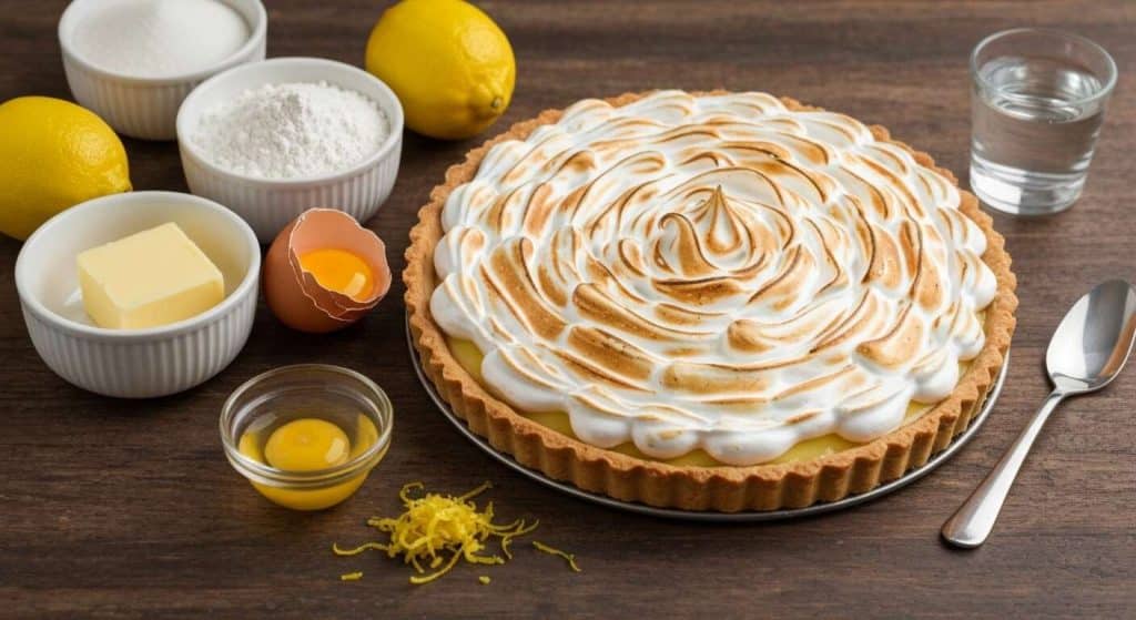 Plaisir d'une tarte au citron meringuée