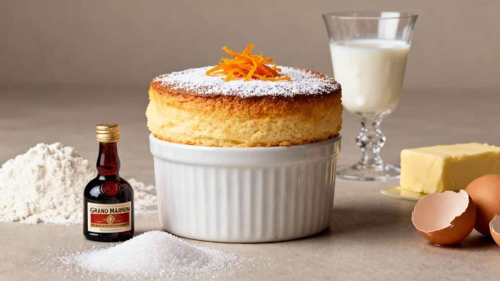 Soufflé au Grand Marnier et zestes d'orange confits