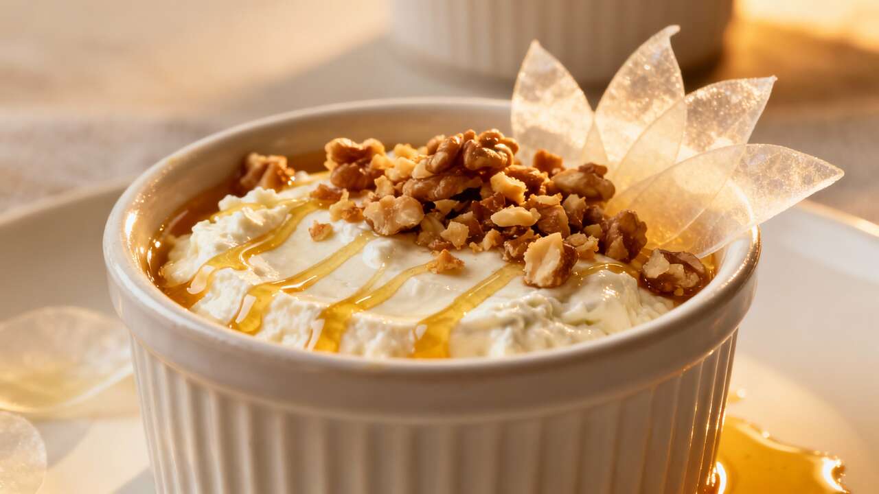 Mousse de chèvre aux noix et miel, douce harmonie en bouche