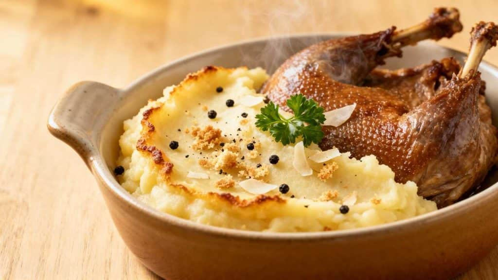 Papilles enchantées avec le hachis Parmentier de canard confit
