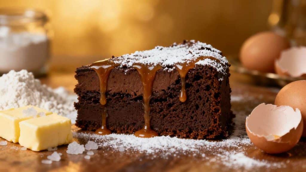 Fondant baulois décadent au caramel beurre salé