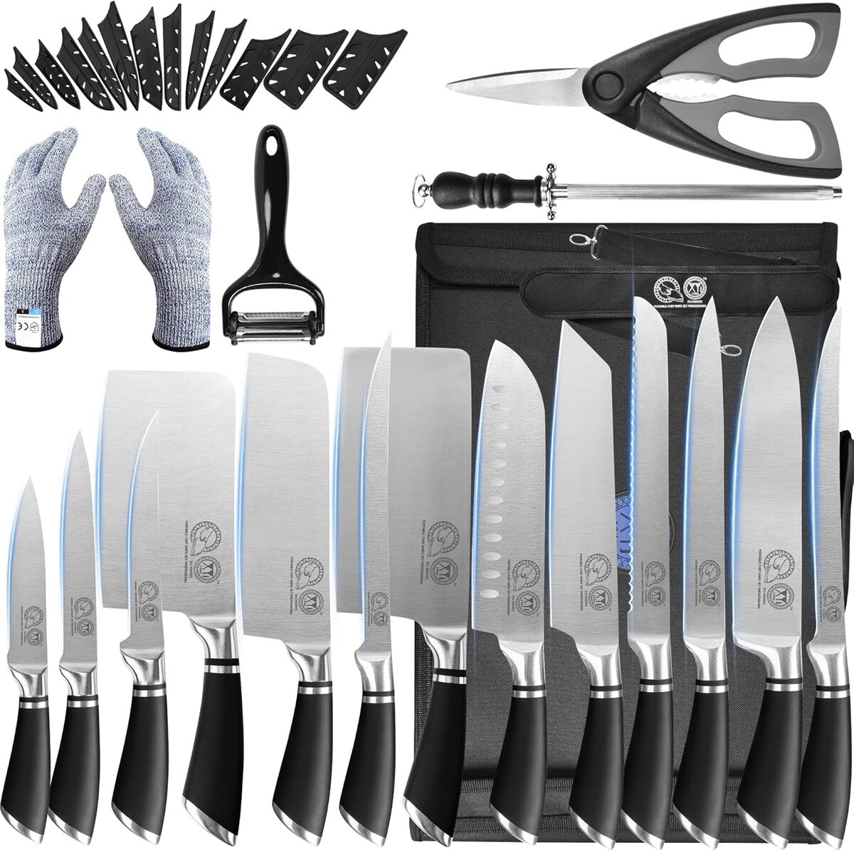 Test : set de couteaux de chef XYJ professionnel pour cuisine