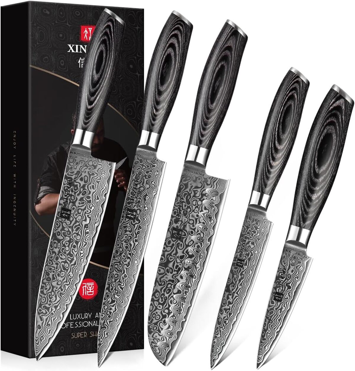 Test : set de couteaux de cuisine Xinzuo Ya, efficacité en cinq pièces
