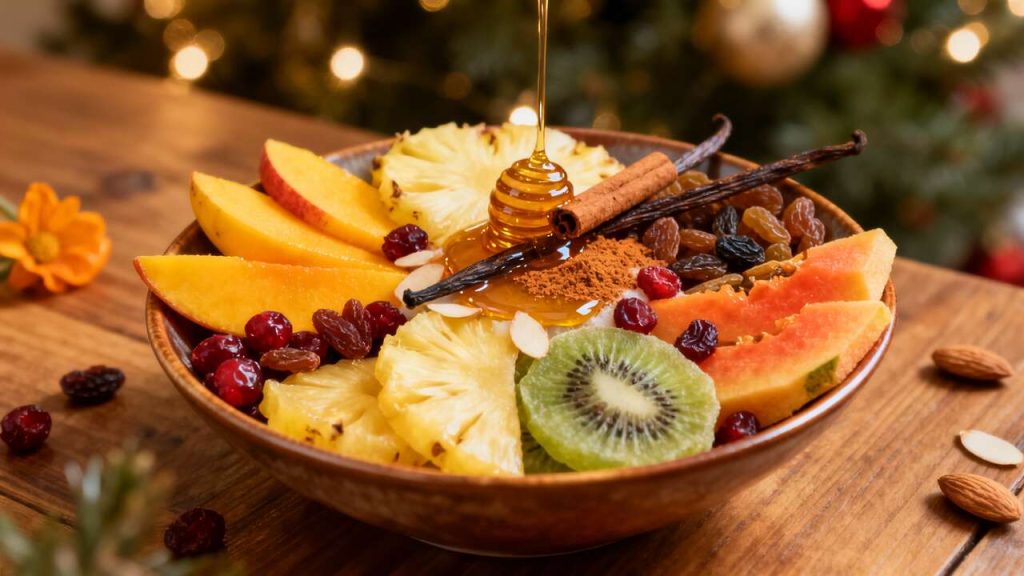 Salade de fruits de Noël : recette festive et savoureuse