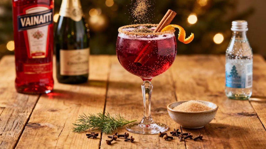 Spritz de Noël : recette festive et épicée de cocktail