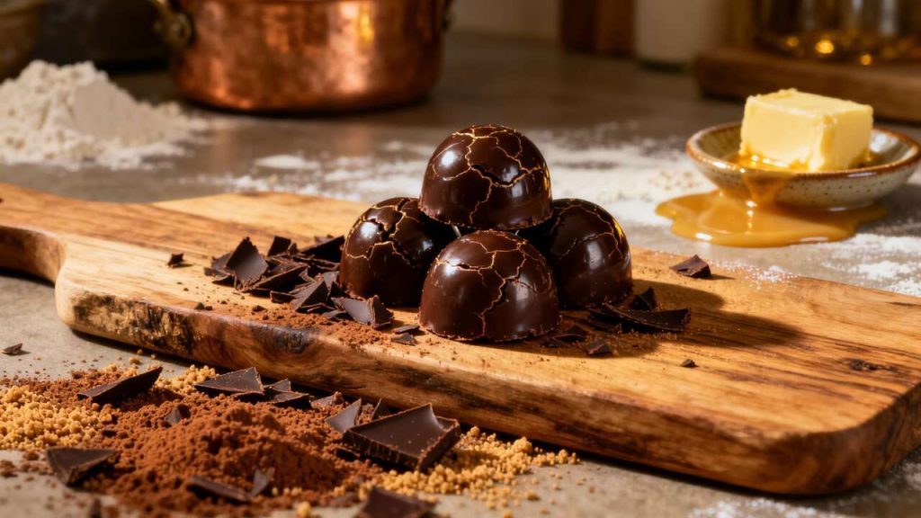 Chocolats fourrés praliné maison, une douceur facile