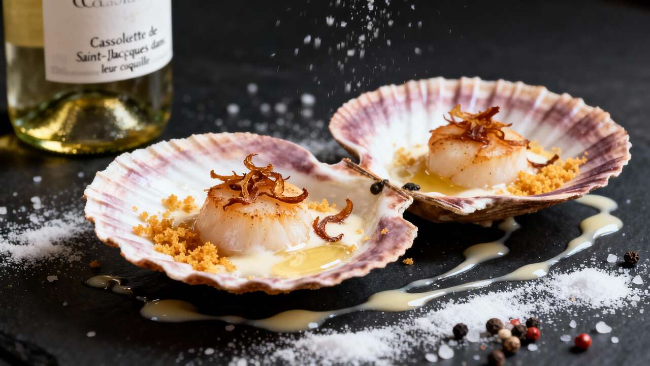 Cassolette de Saint-Jacques dans leur coquille : recette gourmande