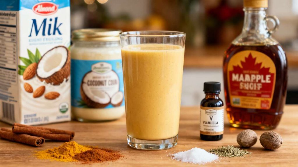 Lait de poule végétalien : recette sans œuf