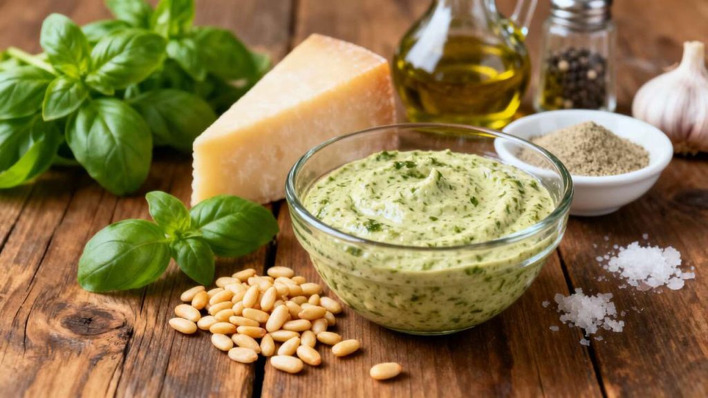 Pesto Maison au Basilic : recette Simple et Délicieuse